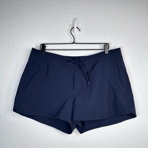 Athleta Women’s Athletic Blue Shorts Modern Design Size 14